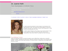 Tablet Screenshot of drjoanneheith.com